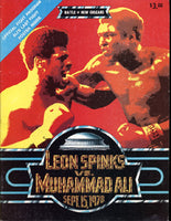 ALI, MUHAMMAD-LEON SPINKS II OFFICIAL PROGRAM (1978)