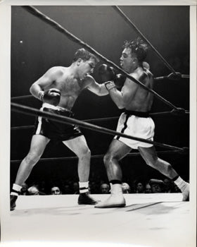 LAMOTTA, JAKE-ROBERT VILLEMAIN II WIRE PHOTO (1949)