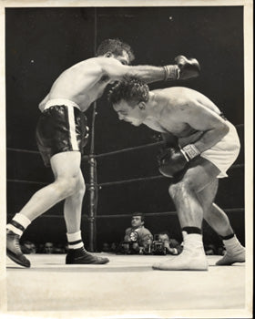 LAMOTTA, JAKE-ROBERT VILLEMAIN II WIRE PHOTO (1949)