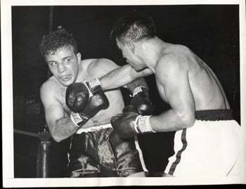 LAMOTTA, JAKE-ROBERT VILLEMAIN II WIRE PHOTO (1949)