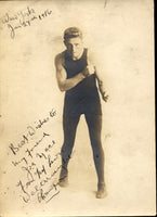 LEWIS, TED "KID" VINTAGE SIGNED PHOTO (AS CHAMPION)