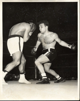 LAMOTTA, JAKE-ROBERT VILLEMAIN II WIRE PHOTO (1949)