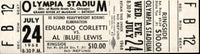 LEWIS, AL-EDWARD CORLETTI FULL TICKET (1968)