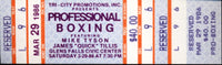 TYSON, MIKE-JAMES TILLIS FULL TICKET (1986)