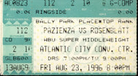 PAZIENZA, VINNY-DANA ROSENBLATT STUBLESS TICKET (1996)