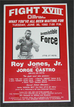 JONES, JR., ROY-JORGE CASTRO ON SITE POSTER (1992)