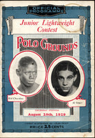 CHOCOLATE, KID-AL SINGER OFFICIAL PROGRAM (1929)