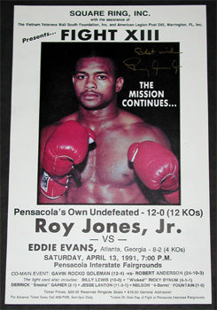 JONES,JR., ROY-ED EVANS ON SITE POSTER (1993-SIGNED BY JONES, JR.)