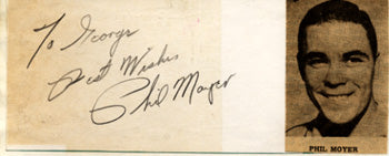 MOYER, PHIL SIGNED ALBUM PAGE