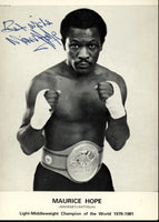 HOPE, MAURICE SIGNED PHOTO