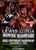 LEWIS, LENNOX-DAVID TUA OFFICIAL PROGRAM (2000)