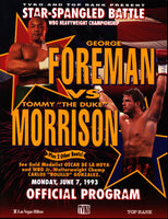 FOREMAN, GEORGE-TOMMY MORRISON OFFICIAL PROGRAM (1993)