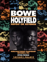 HOLYFIELD, EVANDER-RIDDICK BOWE II OFFICIAL PROGRAM (1993)