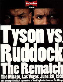 TYSON, MIKE-RAZOR RUDDOCK II OFFICIAL PROGRAM (1991)