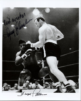 PATTERSON, FLOYD & INGEMAR JOHANSSON SIGNED PHOTO (SIGNED BY BOTH)