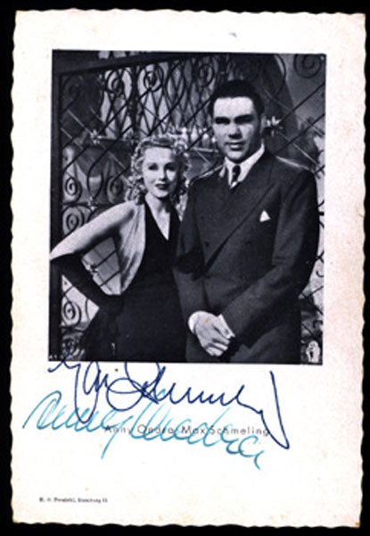 SCHMELING, MAX & ANNY ONDRA (WIFE) SIGNED PHOTO