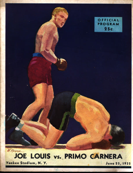 LOUIS, JOE-PRIMO CARNERA OFFICIAL PROGRAM (1935)