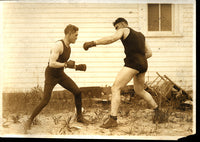 DEMPSEY, JACK & JOHNNY KILBANE ANTIQUE PHOTO (SPARRING-1921)