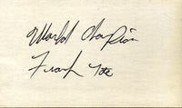 TATE, FRANK INK SIGNATURE