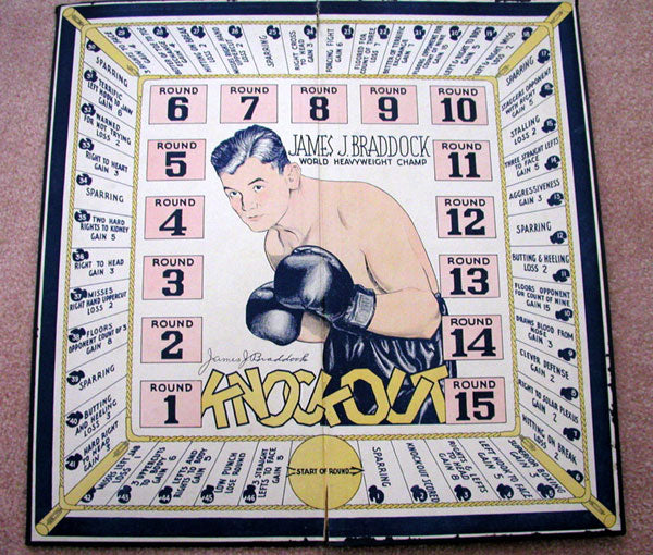 BRADDOCK, JAMES J. ORIGINAL BOARD GAME (1935)