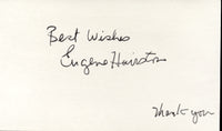 HAIRSTON, EUGENE SIGNED INDEX CARD