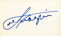 FRAZIER, JOE SIGNED INDEX CARD