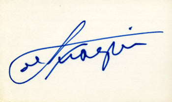 FRAZIER, JOE SIGNED INDEX CARD