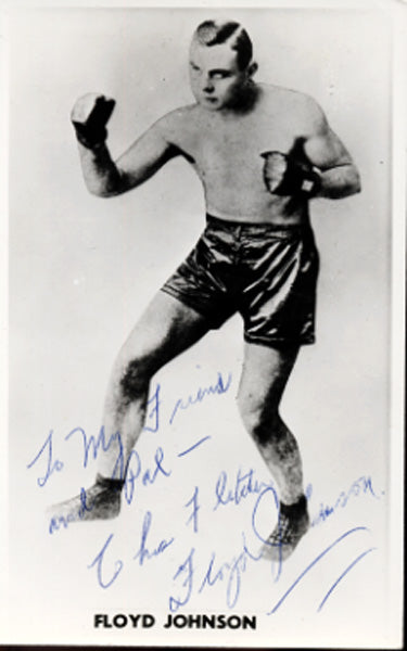 JOHNSON, FLOYD SIGNED PHOTO