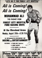 ALI, MUHAMMAD ON SITE EXHIBITION BROADSIDE (1972-DON KING'S FIRST EVENT)