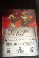 TYSON, MIKE-TREVOR BERBICK ON SITE POSTER (1986-SIGNED BY BOTH)