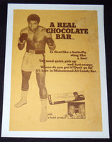 ALI, MUHAMMAD CHOCOLATE BAR ADVERTISING POSTER