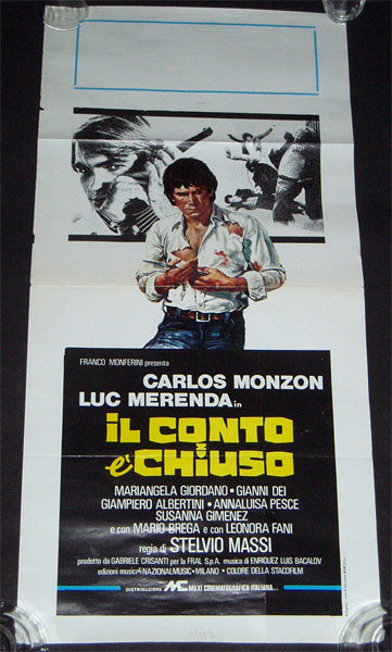 MONZON, CARLOS ORIGINAL MOVIE POSTER (IL CONTRO E'CHIUSO)