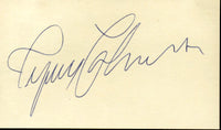 JOHANSSON, INGEMAR VINTAGE SIGNED INDEX CARD