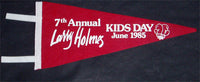 HOLMES, LARRY SOUVENIR PENNANT (1985-AS CHAMPION)