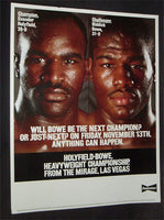 HOLYFIELD, EVANDER-RIDDICK BOWE I ADVERTISING BUDWEISER POSTER (1992)