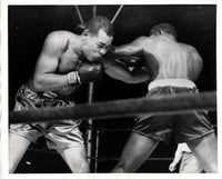 LOUIS, JOE-EZZARD CHARLES WIRE PHOTO (1950-6TH ROUND)