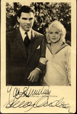SCHMELING, MAX & ANNY ONDRA (HIS WIFE) SIGNED PHOTO