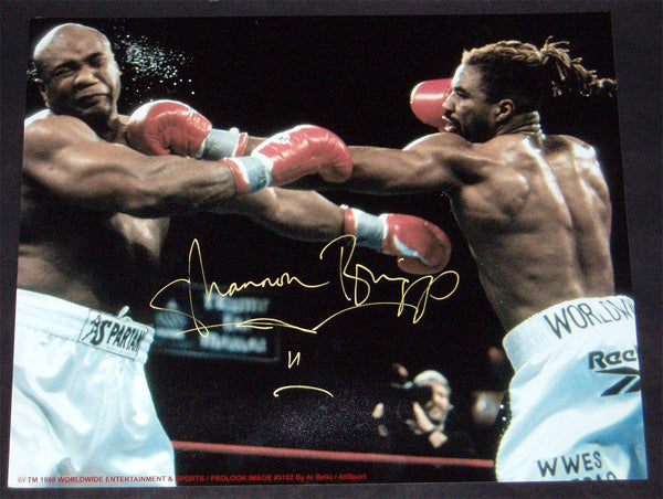 BRIGGS, SHANNON SIGNED PHOTO (FOREMAN FIGHT)