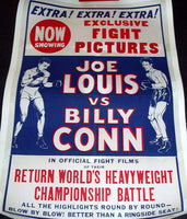 LOUIS, JOE-BILLY CONN II FIGHT FILM POSTER (1985)