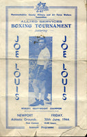 LOUIS, JOE OFFICIAL EXHIBITION PROGRAM (1944)