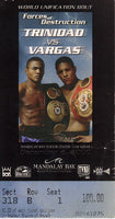 TRINIDAD, FELIX-FERNANDO VARGAS STUBLESS TICKET (2000)