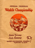 DEMPSEY, JACK-GENE TUNNEY I OFFICIAL PROGRAM (1926)