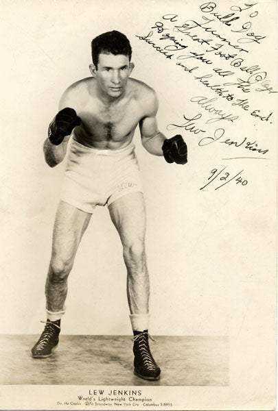 JENKINS, LEW SIGNED PHOTO (AS CHAMPION) – JO Sports Inc.