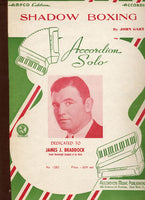 BRADDOCK, JIMMY SHEET MUSIC SHADOW BOXING (1941)