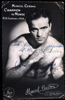 CERDAN, MARCEL SIGNED PHOTO