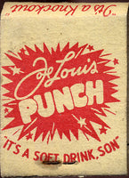 LOUIS, JOE PUNCH MATCHBOOK