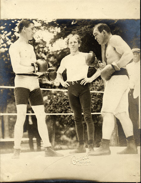 JEFFRIES, CORBETT & CHOYNSKI ORIGINAL ANTIQUE PHOTO (1910)