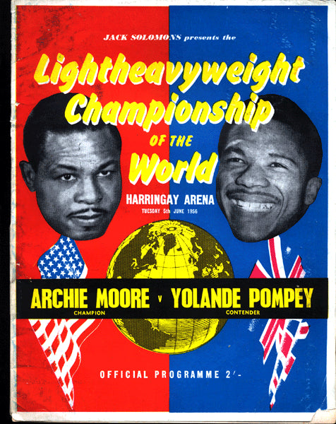 MOORE, ARCHIE-YOLANDE POMPEY OFFICIAL PROGRAM (1956)