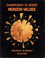 MONZON, CARLOS-RODRIGO VALDES I OFFICIAL PROGRAM (1979)