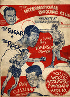 ROBINSON, SUGAR RAY-ROCKY GRAZIANO PRESS KIT (1952)